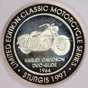 1997 STURGIS .999 Silver Harley Davidson Mount Rushmore - Picture 1 of 3