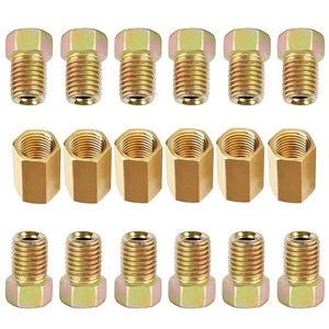 MuHize 3/16 Brake Line Fittings - Premium 18 PCS 3/8' 24 Threads Brake Fittin... - Picture 1 of 9