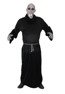 Adults Uncle Fester Addams Robes & Belt TV Movie Halloween Fancy Dress Costume - Picture 1 of 1
