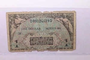 One Dollar, Military Payment Certificate, Circulated Currency., Store #035213 - Picture 1 of 2