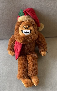 Hobby Lobby Bigfoot Sasquatch Sombrero de Navidad Peluche Marrón Papá Noel NUEVO - Imagen 1 de 4