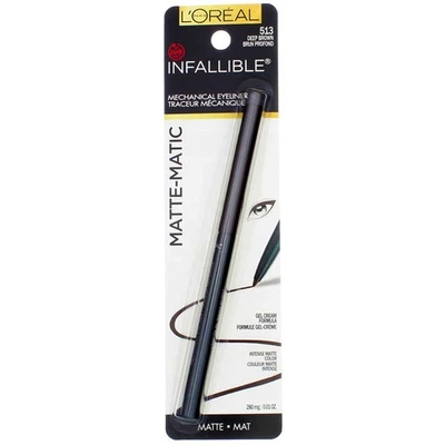 3 Pack L'Oreal Paris Infallible Matte-Matic Mechanical Eyeliner, Deep Brown 5... - Image 1 of 2