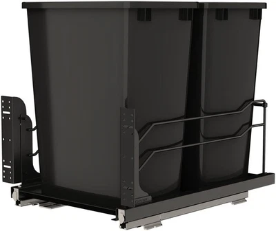Rev-A-Shelf 53WC-1835SCDM-2 Modern 14-7/16"W 35 Quart Pull Out - Black - Image 1 of 4