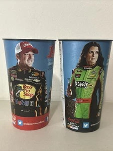 Set of 2 Nascar Promotional 7 1/2" Cups Danica Patrick Tony Stewart - Picture 1 of 10