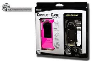 NITE IZE (Pink) Connect Case for iPhone 4/4S w/Clip,Screen Protector,+ Mount - Picture 1 of 2