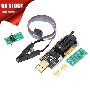 CH341A BURNER CHIP USB PROGRAMMER WRITER SOP CLIP ADAPTER EEPROM BIOS FLASH UK - Picture 1 of 8