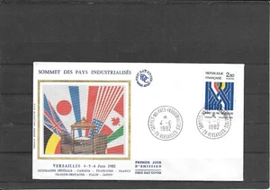 FRANCE 1982 FDC SOMMET DES PAYS INDUSTRIALISES YT 2214 - Imagen 1 de 1