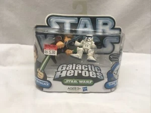 Star Wars Galactic Heroes Anakin Skywalker & Clone Trooper Figure Set 2 PACK NIP - Picture 1 of 4