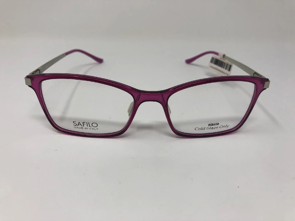 Gafas SAFILO ELASTA SA6053 12P Italia 51-15-140 cristal púrpura/plata CZ93 Foto 1 de 4