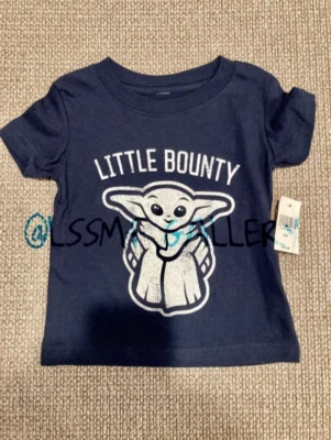 Disney Parks Star Wars The Manadalorian Grogu "Little Bounty" Shirt 0-6 Months Foto 1 de 4