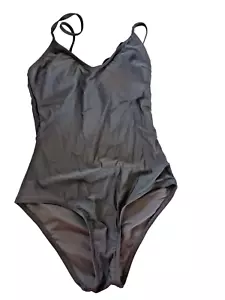 Traje de baño New Look UK 8 negro almohadillas extraíbles opción espalda cruzada - Imagen 1 de 3