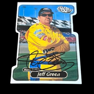 Jeff Green DIE CUT VINTAGE 2000 PRESS PASS TRACKSIDE #37 autographed NASCAR card - Picture 1 of 1