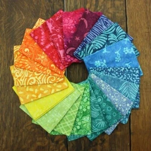 Cotton Batik PreCut Fabric Fat Quarter Quilting Patchwork 20" x 19" Various Size - Picture 1 of 275