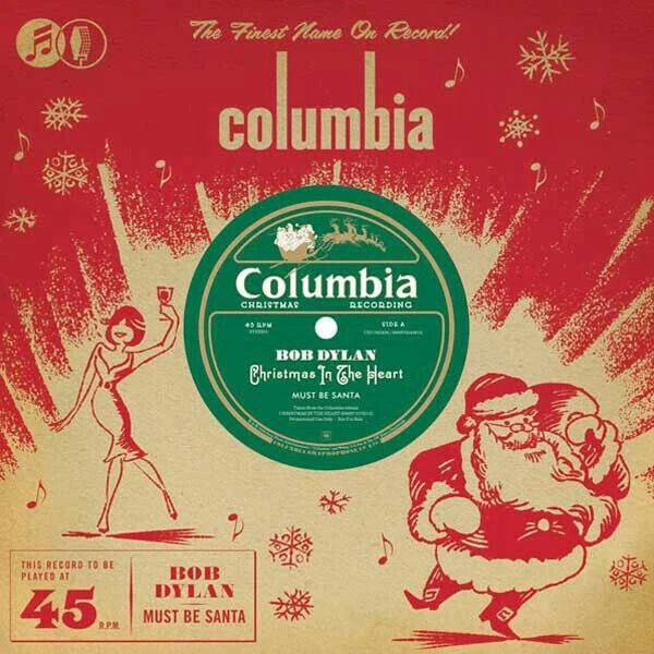 Selado 7" Promo Vinil Vermelho RARO 2009 Bob Dylan Natal no Coração Columbia - Imagem 1 de 1