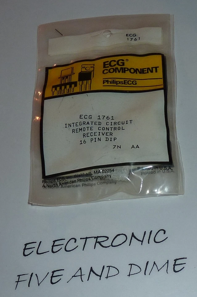 ECG1761 INFRARED REMOTE CONTROL RECEIVER 16-PIN DIP  - Image 1 of 1