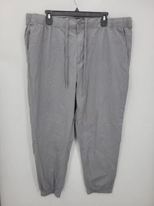 Pantalones de chándal Banana Republic para hombre grandes gris Aiden Fit cónicos chinos preppy - Imagen 1 de 8