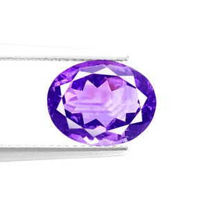 Flawless Look Amethyst 4.63ct violet blue color 100%natural earth mined Brazil - Imagen 1 de 11