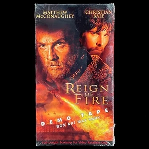 Reign of Fire VHS Screener Promo Demo New/Sealed Water Marked - Imagen 1 de 11