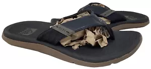 Reef Men's Santa Ana Slip On Comfort Flip Flops Sandals Black Size:10 167o - Picture 1 of 5