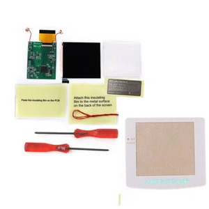 Lente blanca brillante Q5 OSD Menú IPS Retroiluminación LCD Mod Kit con carcasa precortada para GBC - Imagen 1 de 32