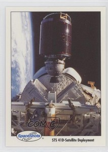 1992 Space Shots Series 3 STS 41D Satellite Deployment #0297 3c7