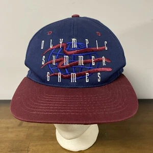 Vintage 1996 Olympic Summer Games XXVI Snapbqck Hat Cap Cotton Canvas Sports - Picture 1 of 14