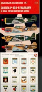 CURTISS P-40D-N WARHAWK ARCO-AIRCAM AVIATION SERIES No 7 W/UNIT INSIGNIAS VGC - Picture 1 of 1