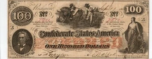CT-41 315A 1862 $100 Contemporary Counterfeit CSA Paper Money - Picture 1 of 2