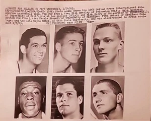 1965 ALL AMERICAN NCAA BASKETBALL TEAM PHOTO BILL BRADLEY RICK BARRY NBA LEGEND  - Picture 1 of 9
