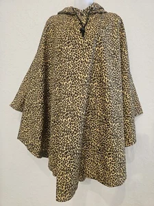London Fog Cheetah Print Damen Poncho (One Size) - Bild 1 von 5