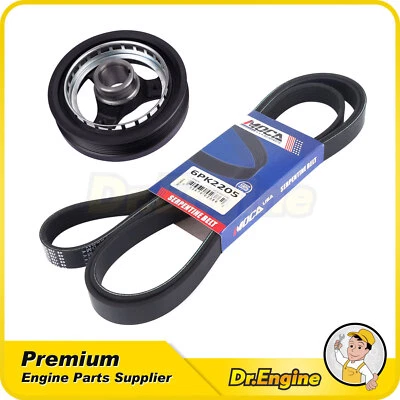 Cinturón serpentino equilibrador armónico para Oldsmobile Alero Cutlass Malibu Pontiac Foto 1 de 4