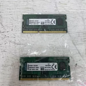 8GB 2X4GB Kingston KVR13S9S8/4 DDR3 1333Mhz Laptop Non-ECC Memory RAM SODIMM - Picture 1 of 2