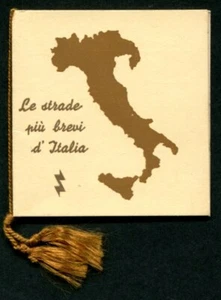 KALENDER 1938 DIE KÜRZESTEN STRASSEN ITALIENS - SEHR GUTER BEUTEL - PIADENI COMO - Bild 1 von 12
