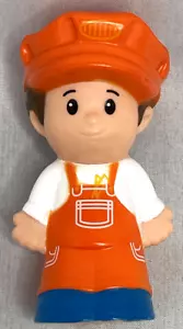 Monos Fisher Price Little People Tren Ingeniero Conductor Hombre en Naranja 2014 - Imagen 1 de 7