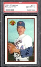 1989 Bowman Nolan Ryan #225 (088) PSA 10 Gem Mint 10 Astros GOAT HOF
