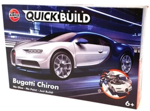 Kit modellino auto Airfix lungo 19 cm costruzione rapida J6044 - Bugatti Chiron - Foto 1 di 5