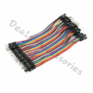 Dupont 10CM Male To Male Jumper Wire Ribbon Cable for Breadboard Arduino (40PCS) - Picture 1 of 1