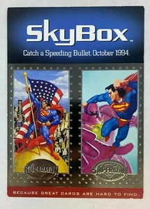 SUPERMAN PLATINUM SERIES Jumbo SKYBOX Promo Card Sheet 1994 Speeding Bullet (B) - Picture 1 of 3