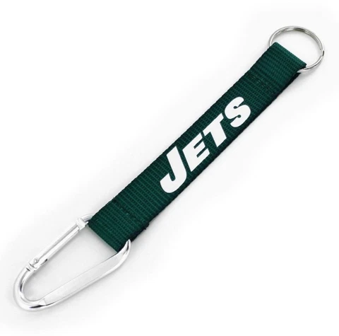 New York Jets 8β NFL Carabiner Lanyard Team Keychain Cover