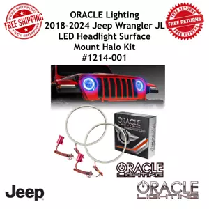 Oracle Lighting Led Headlight Surface Mount Halo Kit For 18- 24 Jeep Wrangler JL - Picture 1 of 7