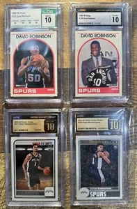 Victor Wembanyama / David Robinson Rookie Lot CSG/CGC PERFECT 10 / PRISTINE 10 - Picture 1 of 12