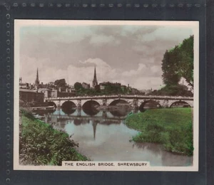 ENGLISCHE BRIDGE, SHREWSBURY - 80 + Jahre alte englische Tabakkarte # 234 - Bild 1 von 2