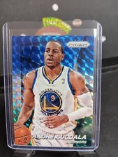 2014-15 Panini Prizm Prizms Blue and Green Mosaic #77 Andre Iguodala