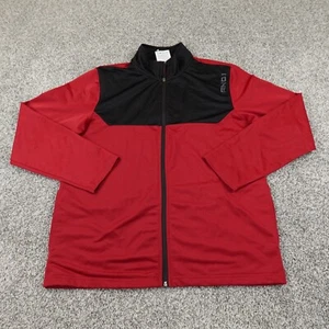 VTG And1 Jacket Mens L Red Black Basketball Warm Up Athletic Track Zip Y2K 00s - Picture 1 of 12
