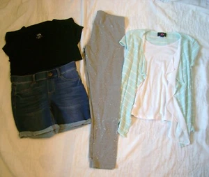 LOTE Niñas Talla 16 JUSTICE IZ Camisas Cortas Leggings Verano Otoño BTS Escuela - Imagen 1 de 5