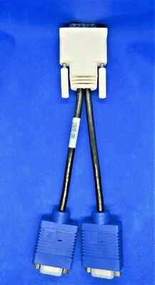 HP 338285-008 REV A DMS to DUAL VGA VIDEO ADAPTER DUAL MONITORS -  NEW - Image 1 of 4