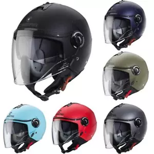 Caberg Riviera V4X casco moto faccia aperta semplice coperchio scooter doppia visiera - Foto 1 di 64