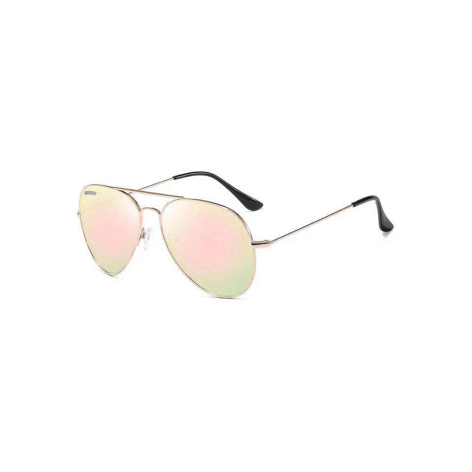 Occhiali da Sole Aviatore  2207 Oro-Lenti Rosa Specchiate - Immagine 1 di 1