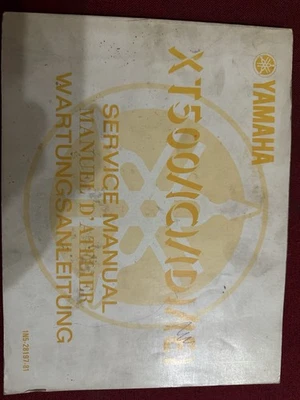 Yamaha Xt500 Manuale - Imagen 1 de 4