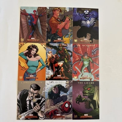 Skybox 2007 Marvel Masterpieces Spider-Man Estuche Set S1-S9 Foto 1 de 4